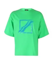 sequin-embellished oversized T-shirt XL,L Green