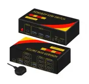 2*DP+1*HDMI KVM Switches 3 Monitors KVM Switch 2 Monitors 2 Computers Display...
