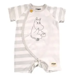 [日本直購] MOOMIN BABY嚕嚕米 透氣 嬰兒短袖包屁衣 連身衣（60-70CM)