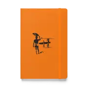 The Endless Summer Surf Film Subtle Silhouette Orange Hardcover Notebook Journal