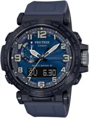 NEW Casio Protrek TRIPLE SENSOR Digital Compass Solar Blue Mens Watch PRW6600Y-2