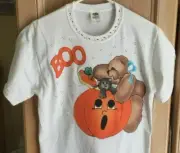 Halloween Teddy Bear Pumpkin T Shirt, Adult small