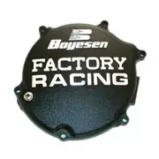 Boyesen Factory Racing Clutch Cover Black Kawasaki KX125