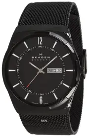 Skagen Melbye Black Titanium Case with Mesh Band SKW6006 Men's Watch