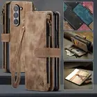 For Samsung Galaxy Z Fold 6 5 4 3 Leather Magnetic Flip Wallet Card Case Cover