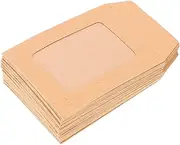 UTHCLO 25pcs Kraft Paper Envelopes Window File Pouch for Daily Use Office School Business Cards