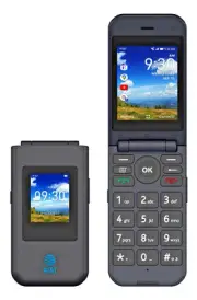 NEW! AT&T Cingular Flex Easy to Use Senior Flip Phone - Gray (EA211101 )