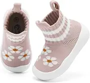 [Engtoy] Baby Boy Girls Animal Non-Skid Indoor Slipper Infants Breathable Elastic Socks Shoes with Memory Insole Protect Toes Panda Tiger Fox