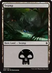 MTG Magic - Swamp B - Ixalan - Common - Foil Near Mint