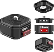 Upgrade ULANZI Claw Quick Release QR Plate Kit, Quick Release Plate Rapid Connect Adapter for DSLR/Mirrorless Cameras, Tripod, Monopod, Slider, Handheld Gimbal, Stabilizer, Ball Head