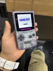 Atomic Purple Gameboy Color Console OLED Touch Screen USB-C Rechargeable Battery
