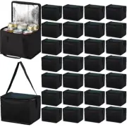 Insulated Lunch Bag, 40 Pack Reusable Cooler Bags Set, Leakproof Lunch Boxes