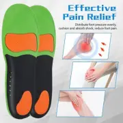 2 Pair Anti-Fatigue Insoles Plantar Fasciitis Arch Support Orthotic Inserts Feet