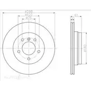 Bremtec Euro-Line GeoZinc Coated Brake Rotor - BDR10540EL