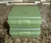 Tupperware square Sandwich Keeper set of 2 ~ New