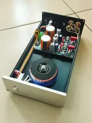 Finished Hifi MM/MC RIAA phono preamplifier base on DUAL phono amp circuit