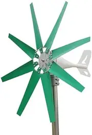 HENGJINGTR Wind Generator Kit with Controller, 8 Blades, 12V 24V 48V Portable Wind Power Turbine for Efficient Power Generation and Off-Grid Use(14000W)