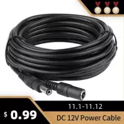 DC12V Power Extension Cable 2.1*5.5Mm Connector Male to Female for CCTV Security