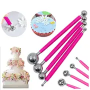 4X Fondant Cake Flower Decorating Clay Sugarcraft Ball Modelling Cutter DIY Tool