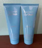 Davidoff Cool Water Woman Moisturizing Body Lotion Shower Gel 2.5 fl oz NEW