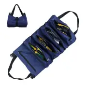Electricians Tool Bag Portable Canvas Bag 5 Zipper Pockets for Car Motorcycle