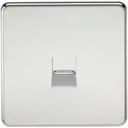 Knightsbridge SF7400PC - Screwless Telephone Extension Wall Socket - P/Chrome