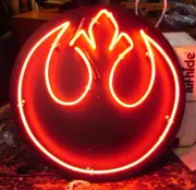 Neon art sign Custom STAR WARS Rebel Logo light neons 617