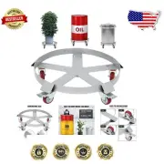 Durable Steel 55 Gallon Drum Dolly, 1250 lbs Load Capacity with Easy Maneuvering