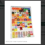 DECAL SET COKE FLAVOR FUSION # 620921359
