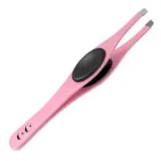 Slanted Professional Tweezers for Eyebrows & Plucking – Precision Tweezers fo...