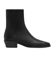 Nelson Made | Louis Ankle Boot in Black Leather | The UNDONE