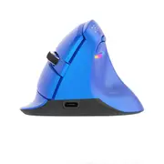 M618 Mini 2.4GHz Wireless Silent Click Mouse 2400 DPI Ergonomic Rechargeable Vertical Mice with Bluetooth 4.0 Mode for PC