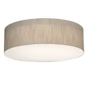 AFX ANF1524MB Anton 3 Light 15"W Flush Mount Drum Ceiling Fixture - Jute