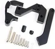 for VSETT, 10 Electric Scooter Directional Carbon Fiber Spare Parts Speed Stability Safety Electric Scooter Steering Damper(Black Only Bracket1)