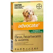 Advocate Small Dog 0-4kg Green Spot On Flea Wormer Treatment - 2 Sizes