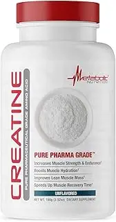 METABOLIC NUTRITION Creatine Mono Hydrate Unflavored Supplement, 100 g