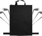 Tuxuseo Golf Push Cart Accessory Bag, Black Golf Cart Bag with Drawstring, Push Bag with Closure, Spacious Sports Accessory for Outdoor Use for Women and Men