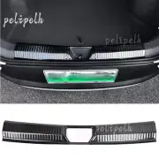 For VW ID.4 2021-2023 Black Titanium Inner Rear Bumper Sill Plate Protector 1PCS