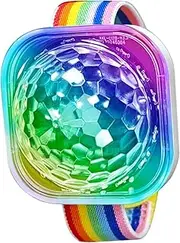 Qhvynpo LED Wristband,Disco Lights | USB Charging with Suction Cup Portable LED Bracelets Lamp for Room Decoration Car Party for Women and Men