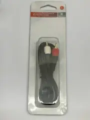 Radio Shack 6 foot 1.83m 1/8" 3.5mm stereo female to dual rca male y cable new