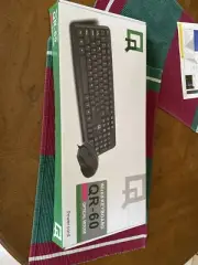 QR Wired Keyboard And Mouse QR-60 And Computer Power Cable