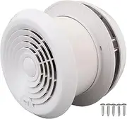 Vomeko RV Exhaust Fan 12V,RV Ceiling Exhaust Fan,5000rpm Round Ventilation Ceiling Vent Fan with Screen for C amper Trailer Motorhome Yacht