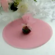25 pcs 9" Dusty Rose TULLE WRAPPERS CIRCLES for Light Gray Party Favors DIY