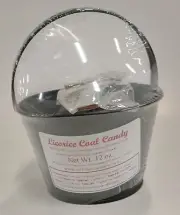 Christmas Coal Bucket Licorice Hard Candy Candies 5 Buckets Free Shipping