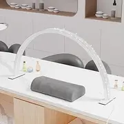 gelpal Half Moon Light for Professionals Nail Desk, 30" 48W Large Led Mascara Light, Desk Lamp for Lash Eyelash Extension, Tattoo, Eyebrows, Color Temperature 3000K-6000K, Salon&Home(Crystal Diamond)