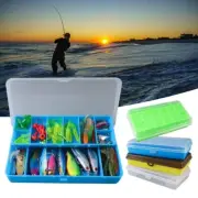 Double Layer Fishing Tackle Box Fish Hook Lure Fake Baits Box Organizers