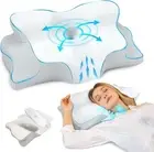 Cervical Pillow Ergonomic 2 in 1 Neck Pillow with Adjut Height Memory Foam