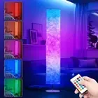 LED Soft Light Floor Lamp, 52" Simple Design Morden Slim RGB 16 Color Changin...