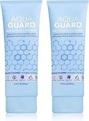AQUA GUARD After-Swim Wet Skin Moisturizer | Leaves Skin Soft+Neutralizes Chlorine Scent&Residue | In-Shower Lotion | Saves time | Apply to wet skin then towel off | Fast Absorbing - 2-Pack