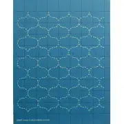 Quilting Full Line Stencil Sashiko Fish Net Reusable A4 use with Pounce 30681